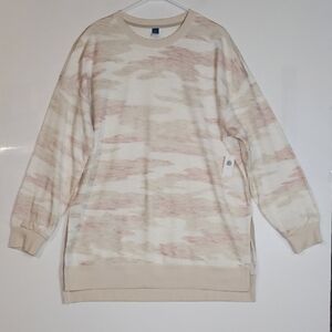 Old Navy Tunic Camo Sweatshirt NWT Size Large Tall